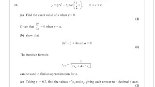 A-Level Maths: A/A* Differentiation + Iteration Exam Question (FULL WALKTHROUGH)