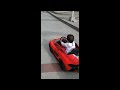 toddler tries to drive...