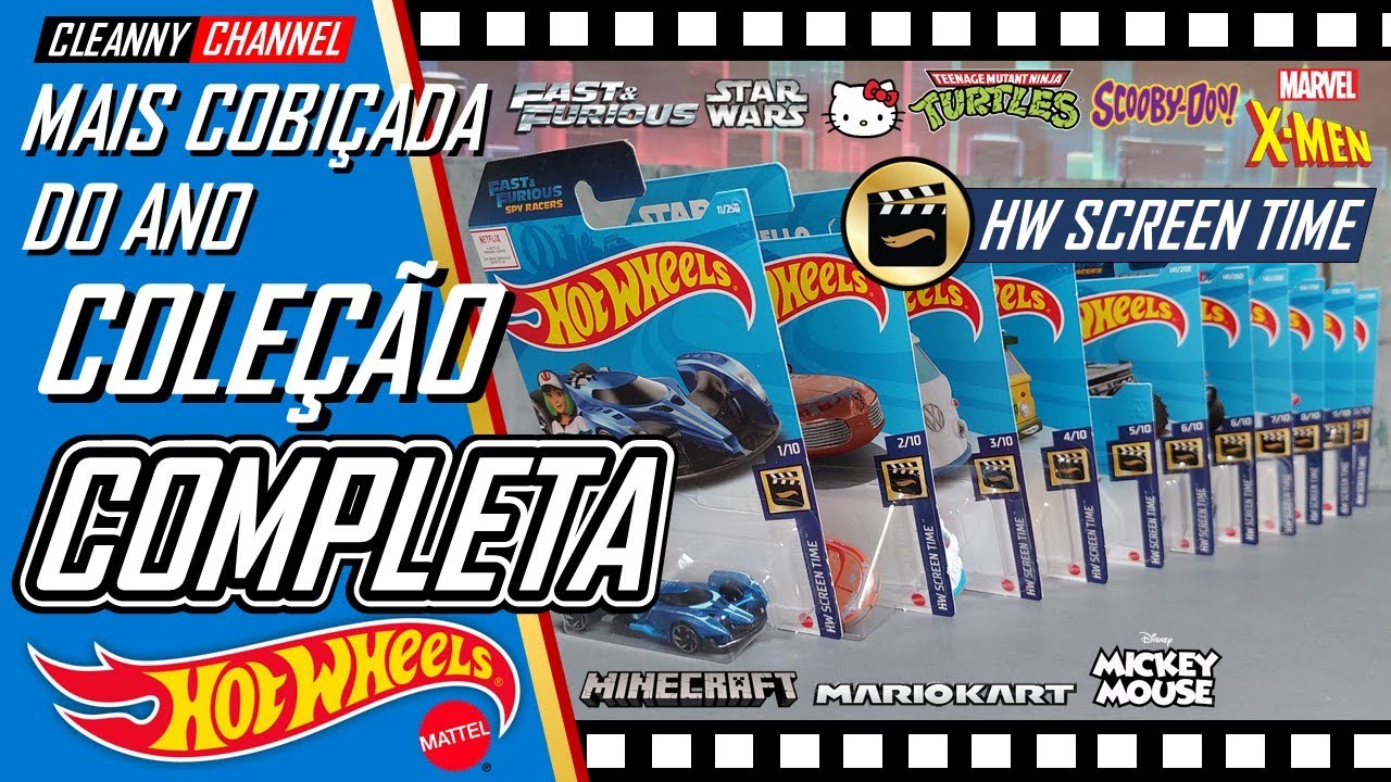 HOT WHEELS COLEÇÃO MAIS COBIÇADA DO ANO HW SCREEN TIME [PT-BR