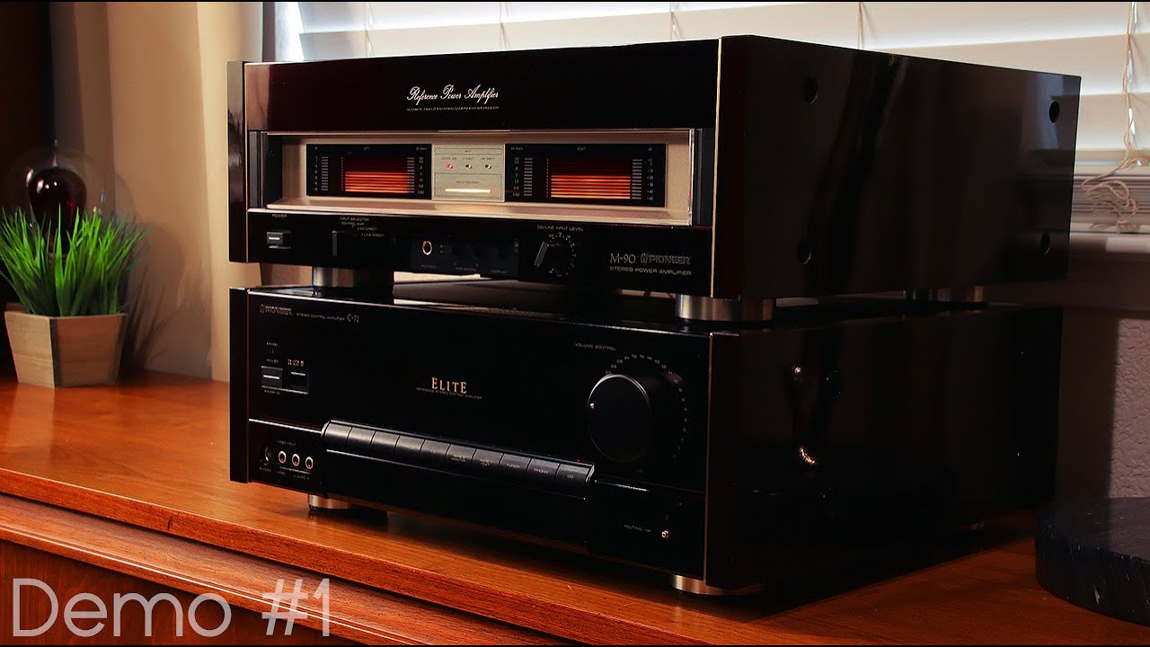 Pioneer M90 C72 Vintage Hifi Stereo Demo DSSE10 DSS9 Speakers Up pioneer-m90-c72-vintage-hifi-stereo-demo-dsse10-dss9-speakers-up