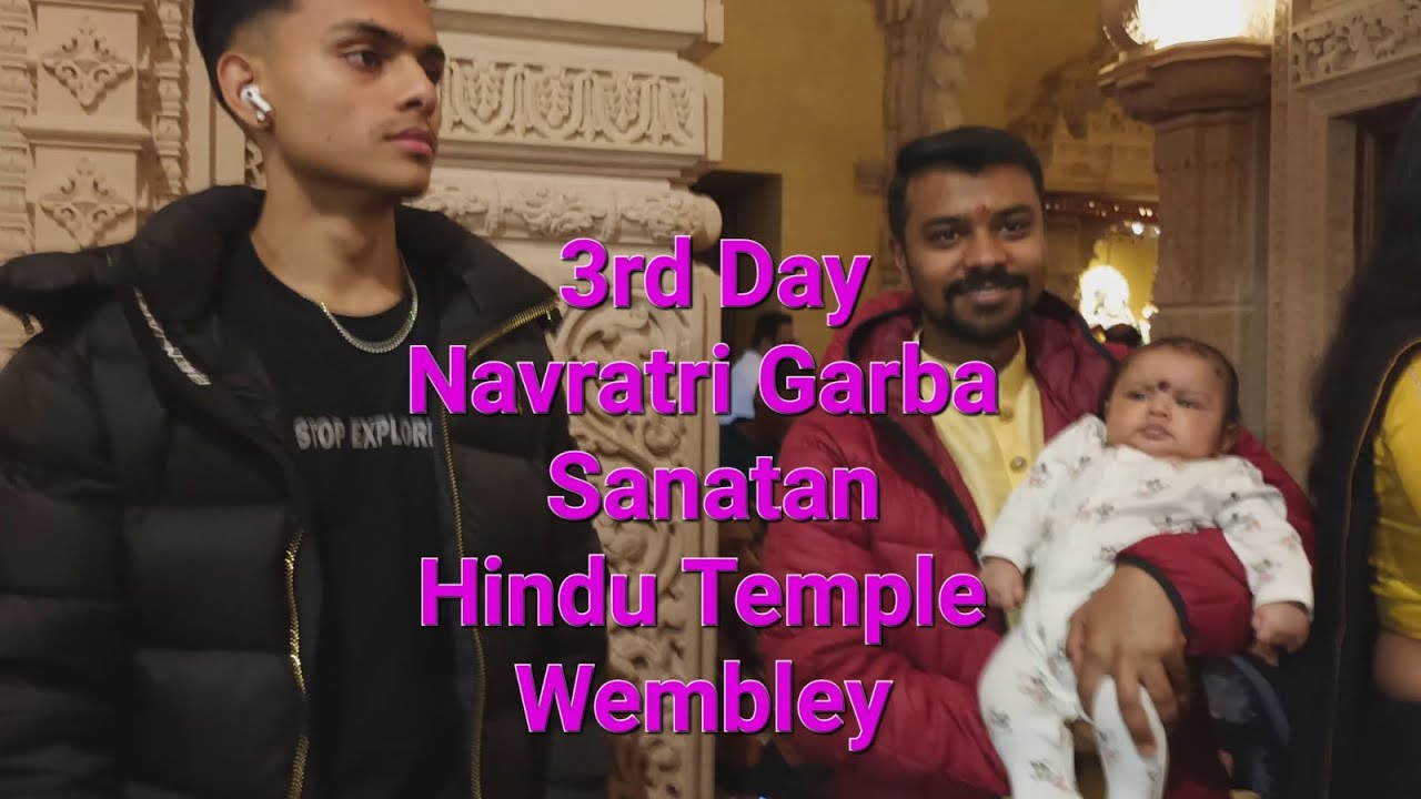3rd day Navratri Garba Sanatan Hindu Temple 🛕 Wembley-uk