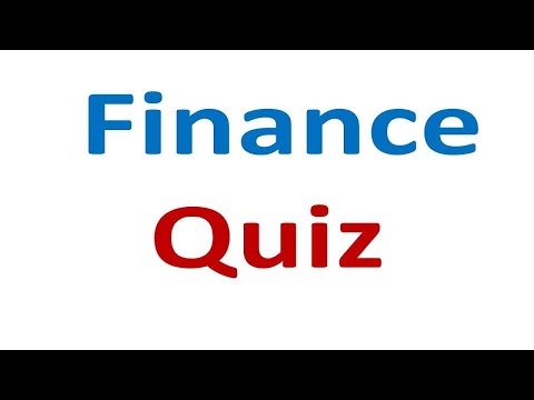 Finance quiz include 15+ questions
