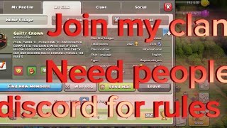 Clash of Clans clan recruitment (#2GVCVY280) code plz join