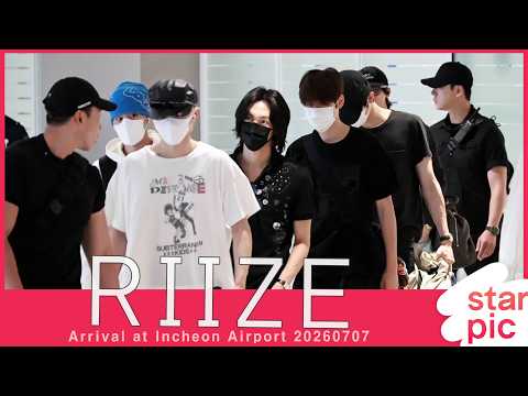 라이즈 '수고했어요~!' [STARPIC] RIIZE Arrival at Incheon Airport 20260707