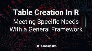 Reporting Table Creation In R: Meeting Specific Needs With a General Framework