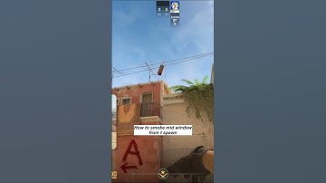 How to smoke Window from t spawn #cs2 #smoke #fy #mirage #shorts