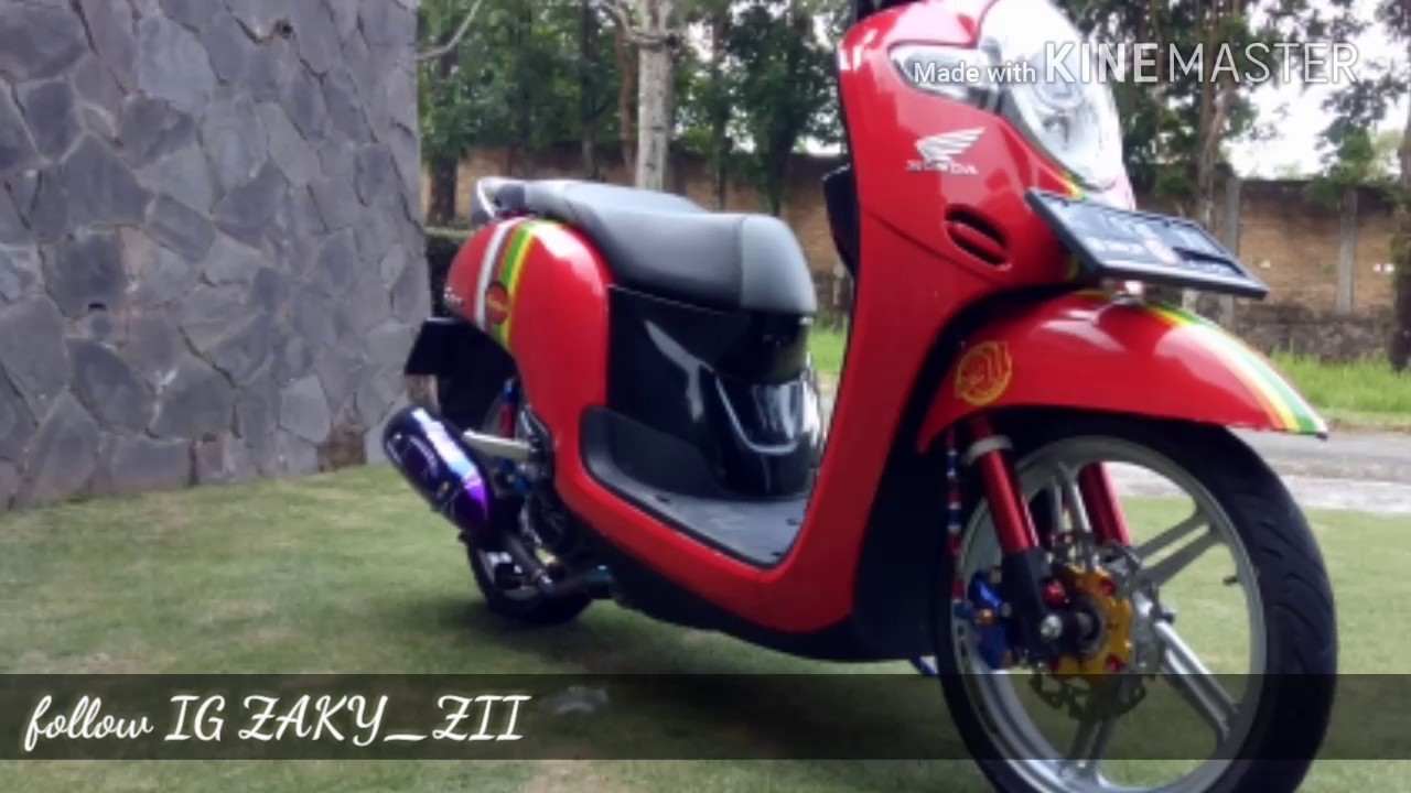 89 Modifikasi Scoopy Stylish Matte Brown Kumpulan Modifikasi Motor