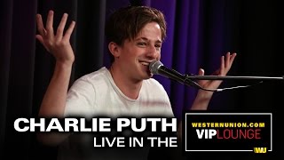 Charlie Puth Performs Live inside the WesternUnion com VIP Lounge