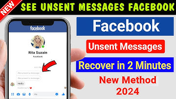 How To See Unsent Messages On Messenger 2024 | See Removed Messages on Messenger