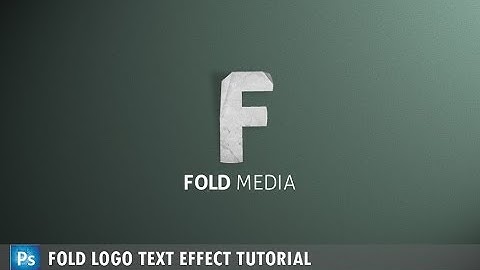 Photoshop : Folded Paper Logo Design