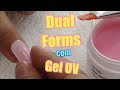 Dual Forms com Gel UV Rosa Leitoso