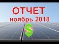 Отчет за Ноябрь 2018 по Зеленому Тарифу СЭС 17 кВт