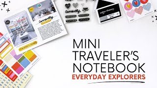 Mini Traveler's Notebook Process 2025 | Everyday Explorers Currently Loving Kit Unboxing