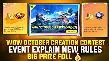 Wow October Creation Contest | How To Make Wow October Creation Contest Map | Wow Totorials | PUBGM