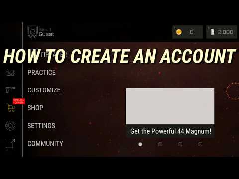 Bullet force- How to create an account (tutorial)