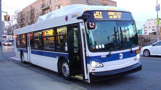 MTA New York City Bus: New Flyer XD40 #4888 S51 @ Bay Street and Victory Boulevard!