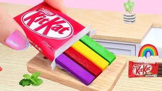 Rainbow KITKAT Cake 💖 Amazing Miniature Rainbow Kitkat Cake Decorating 🍉🥝Chocolate Cakes Recipes