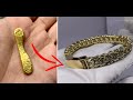 Изготовление золотого браслета РАМЗЕС Юный ювелир 14 лет Making 14k gold braclet cadinal chain