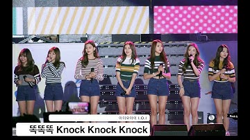 아이오아이 I.O.I[4K 직캠]똑똑똑 Knock Knock Knock@20161009 Rock Music