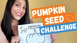 PUMPKIN SEED CHALLENGE 🎃| Free Fall Fine Motor & Grasping Activity to Teach Kids