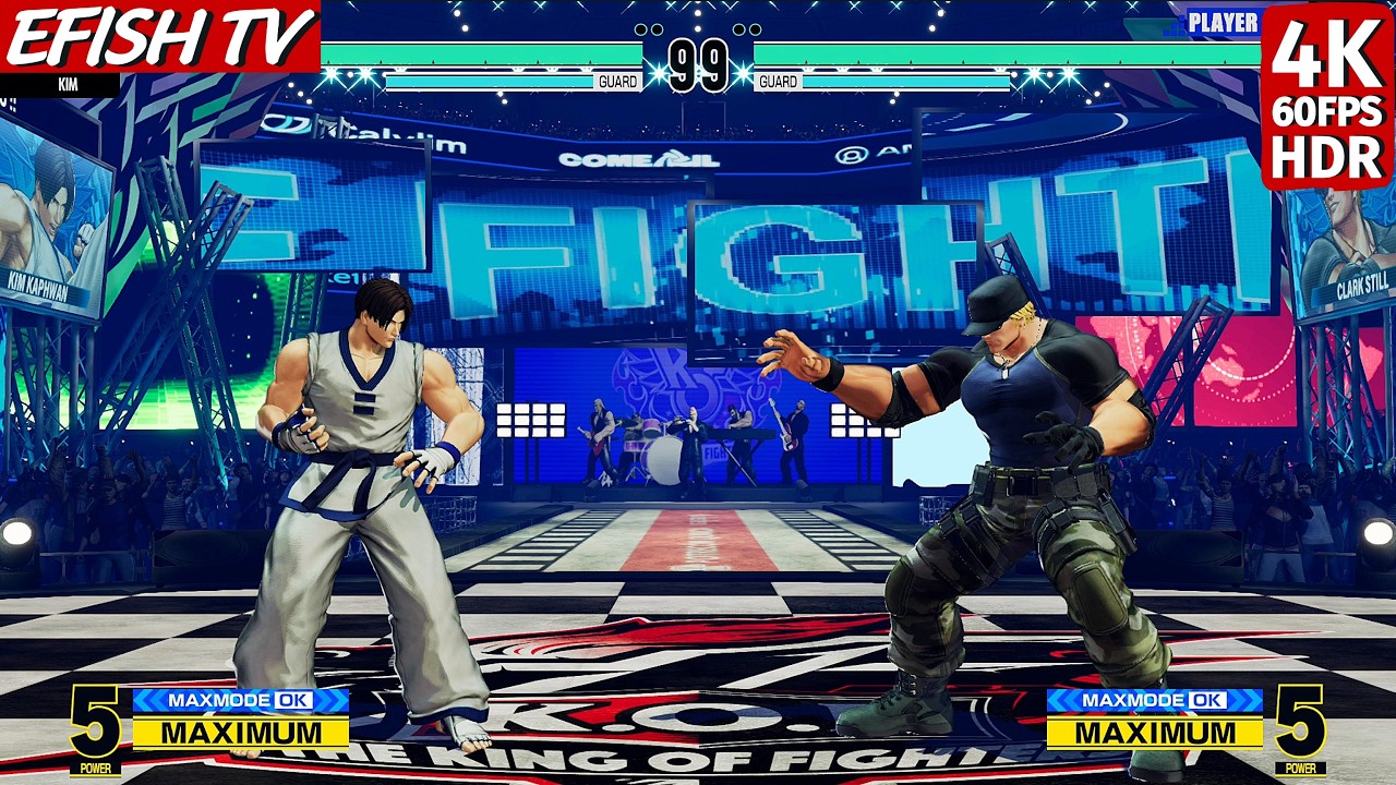 Kim Kaphwan vs Clark Still (Hardest AI) - KOF XV - YouTube