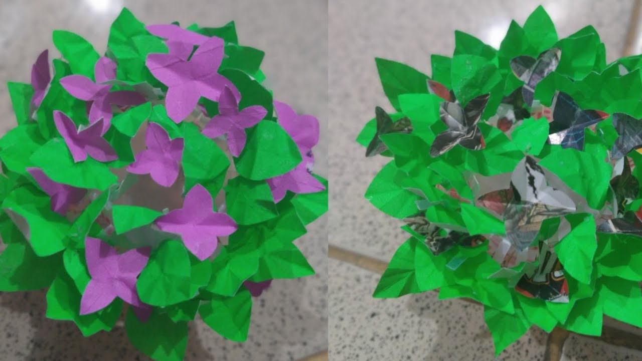 Bunga dari kertas origami dan kertas kado YouTube