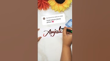 Anjali❤️ #youtubeshorts #viral #shortsfeed #trending #calligraphy #foryou #shorts #love #video #art