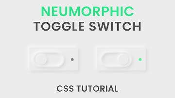 Neumorphism UI Toggle Switch | Pure CSS Tutorial