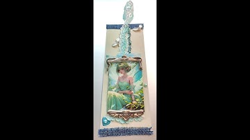 The Art of Turquoise: Fairy Tale Fantasy Bookmark【#upcycling, アップサイクル】