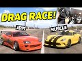 JDM vs MUSCLE Drag Race! - Forza Horizon 5