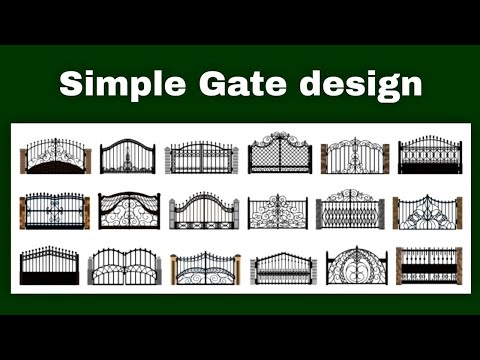 Simple Sima Gate/Iron gate design/Steel gate/wall gate/Boundary gate Model/House Front