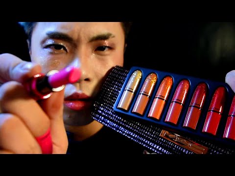 MAC Lipstick on Yo Screen ? Realistic ASMR • Korean Makeup Roleplay • 메이크업 롤플레이