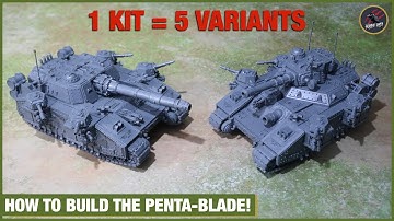 BUILD & MAGNETISE 5 BANEBLADE VARIANTS FROM 1 KIT - THE PENTABLADE! Easy Instructions Warhammer 40k