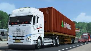 New Hino Container Trailer Truck Game: Picking Up a Container Trailer – Bus Simulator Indonesia screenshot 3