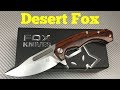 Fox Knives Desert Fox linerlock FX520CB Design by Boris Manasherov