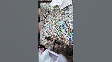 Bức tranh trừu tượng được tạo thành gần 20 năm tuổi | Tiệm Sơn Khang Hoàng Thắng