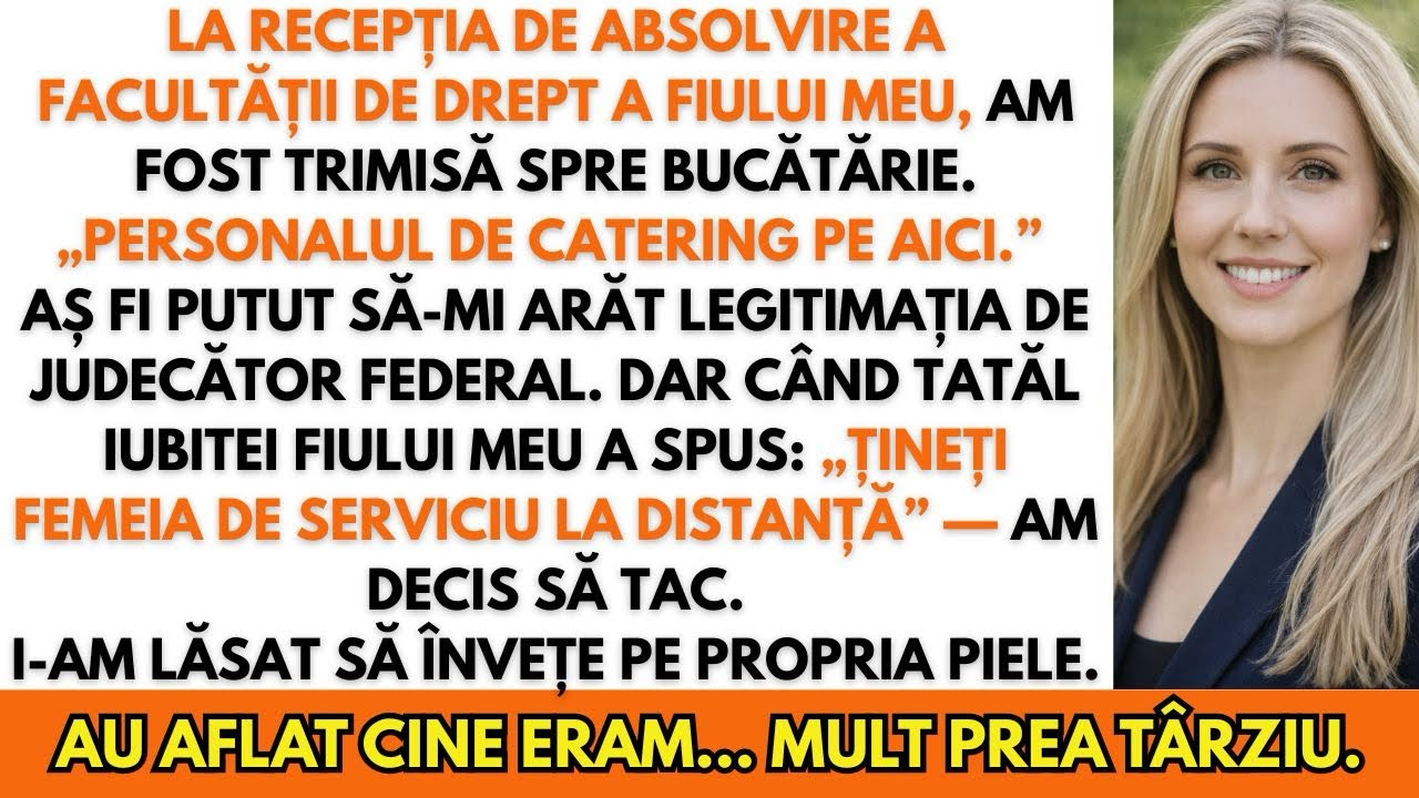 M-au crezut femeie de serviciu la evenimentul fiului meu — până mi-au chemat numele