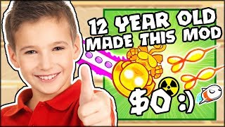 12 YEAR OLD MADE THIS MOD? THE $0 TOWER & $2399999 BANANA | Bloons TD Battles Hack/Mod (BTD Battles)