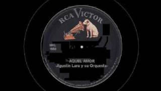 AQUEL AMOR - Agustín Lara y su Orquesta chords