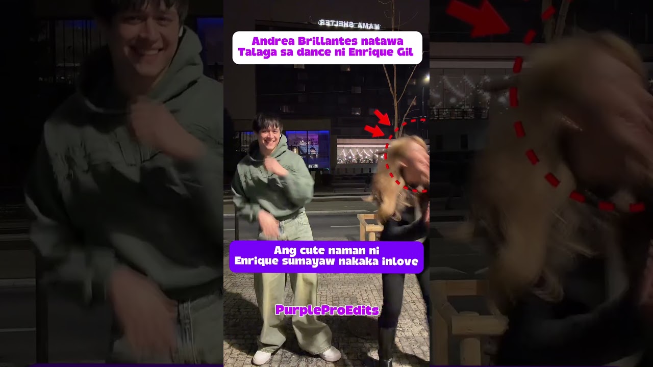 Андреа Бриллиантес рассмеялась над танцем Энрике Гиля.