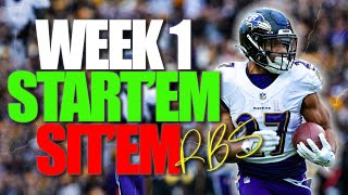 MUST START and SITS Running Backs for WEEK 1!
