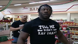 Stone Cold & Booker T Supermarket Brawl! SMACKDOWN! 12/13/2001