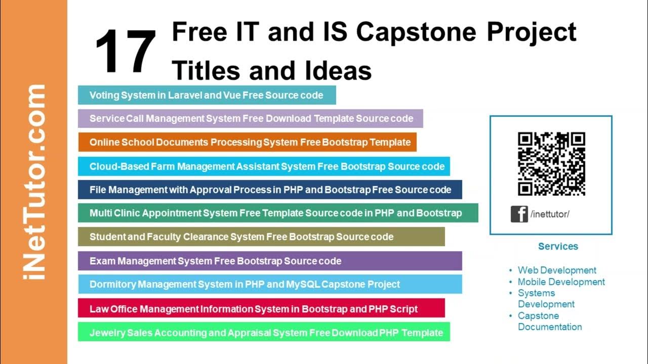 17 Free IT and IS Capstone Project Titles and Ideas YouTube