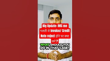 Claim ITC for Rejected Invoices in IMS | GSTR-1A Amendment Process #itc #gst #ytshorts #shorts