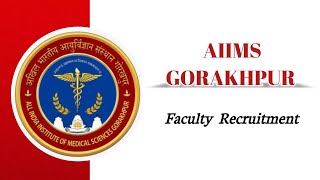 Aiims Gorakhpur Faculty Post Out 2026 || Online Form fill up Process Check 👇|| Salary 30000+ Apply 🔥