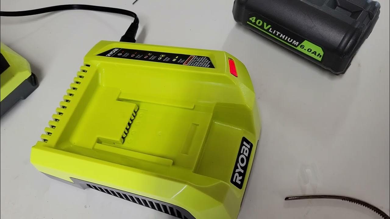 RYOBI 40V BATTERY DEFECTIVE INDICATOR ON CHARGER FIX YouTube