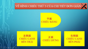 Cách vẽ HÌNH CHIẾU THỨ 3 theo tiêu chuẩn Nhật Bản (JIS) - Part 2
