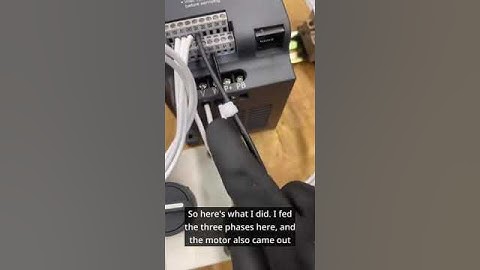 VFD and Potentiometer for Speed Control of A Motor