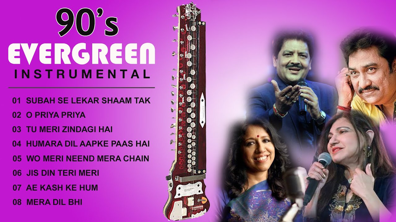 90s Evergreen Songs Instrumental  BANJO COVER   Superhit Romantic Hindi Songs  By Music Retouch