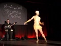 Ksenia Parkhatskaya doing the charleston at the Stockholm Tap Festival